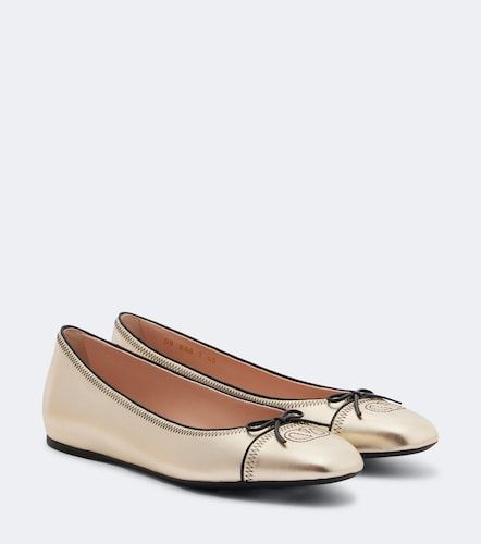 Ballerines VLogo en cuir métallisé - Valentino Garavani - Modalova