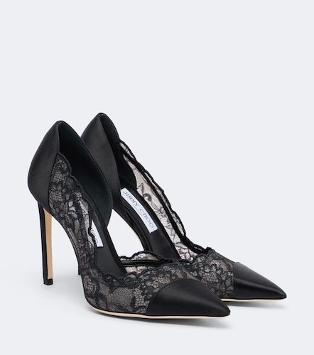 Escarpins Brigitte en satin et dentelle - Jimmy Choo - Modalova