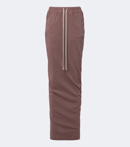 Jupe longue DRKSHDW Pull On Pillar en coton - Rick Owens - Modalova