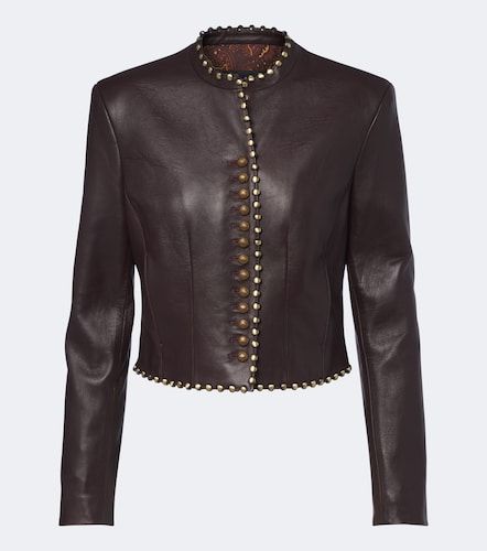 Etro Veste en cuir à clous - Etro - Modalova