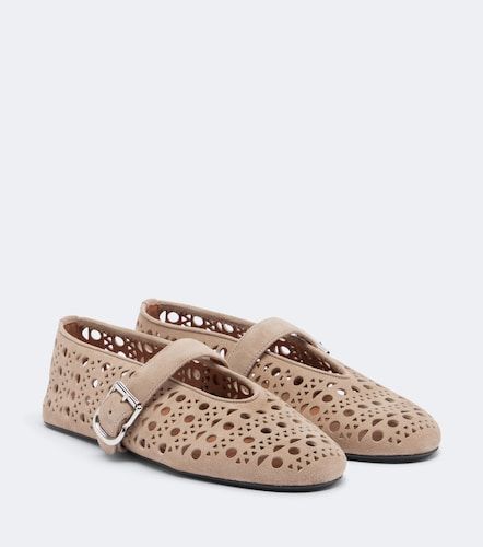 Alaïa Ballerines Mary Jane Vienne en daim - Alaia - Modalova