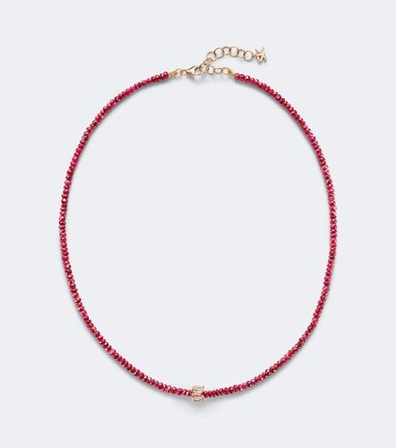 Collier Infinite en or rose 18 ct, rubis et diamants - Suzanne Kalan - Modalova