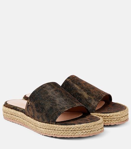 Mules espadrilles à motif léopard - Gianvito Rossi - Modalova