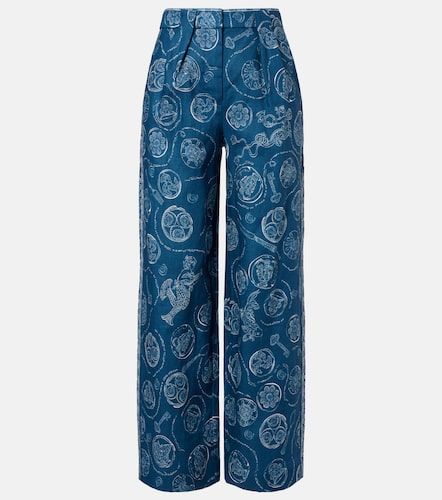 Alémais Pantalon ample Lucky en lin à imprimé - Alemais - Modalova