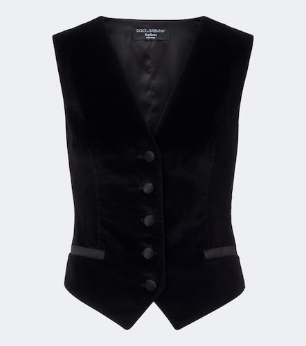 Gilet en coton et soie mélangés - Dolce&Gabbana - Modalova