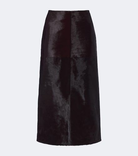 Jupe crayon Tobiana en cuir façon poulain - Simkhai - Modalova