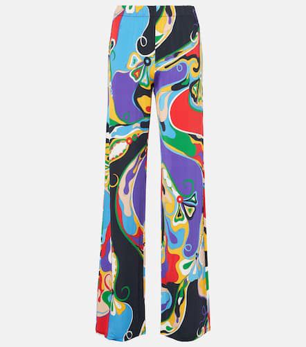 Pantalon droit Orchidee en satin - Pucci - Modalova