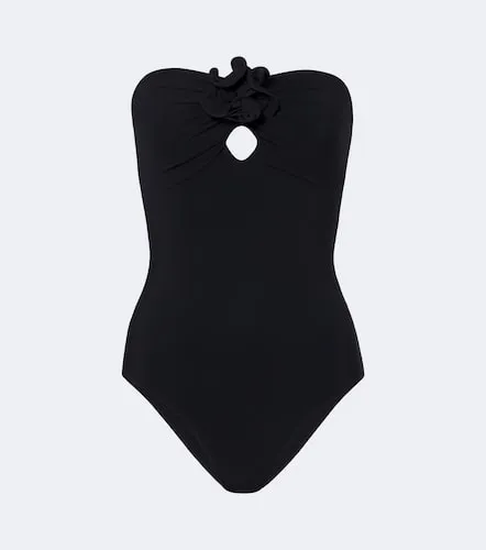 Maillot de bain bustier à appliqué floral - Magda Butrym - Modalova