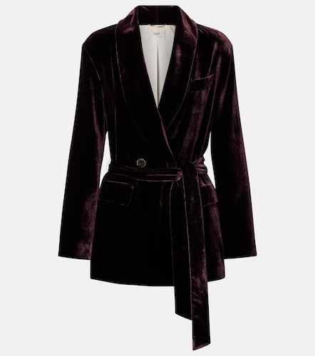 Blazer en velours à ceinture - Agnona - Modalova