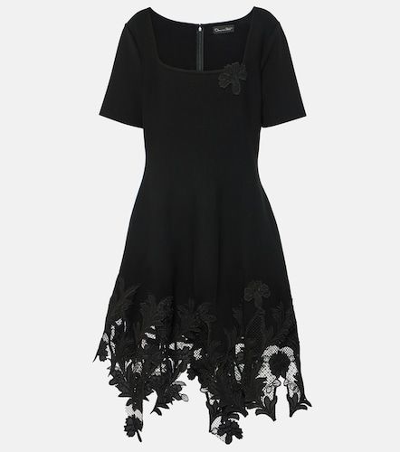 Robe en maille et dentelle - Oscar de la Renta - Modalova