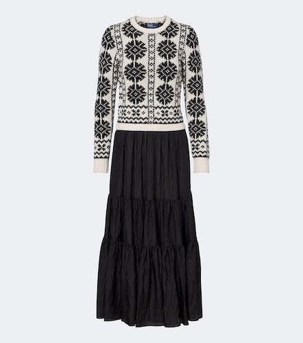 Robe pull en laine, coton, alpaga et soie - Polo Ralph Lauren - Modalova