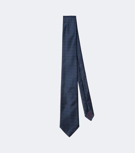 Cravate en jacquard de soie à pois - Charvet - Modalova