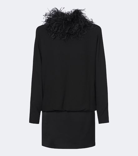Robe en soie à plumes - Valentino Garavani - Modalova