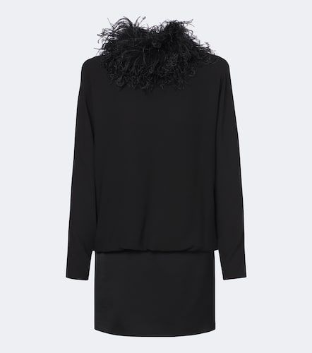 Robe en soie à plumes - Valentino Garavani - Modalova