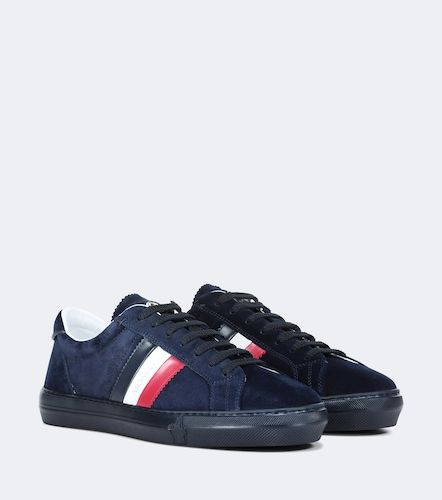 Baskets New Monaco en suède - Moncler - Modalova