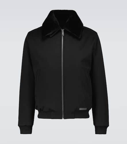 Veste bomber imperméable en cachemire - Prada - Modalova