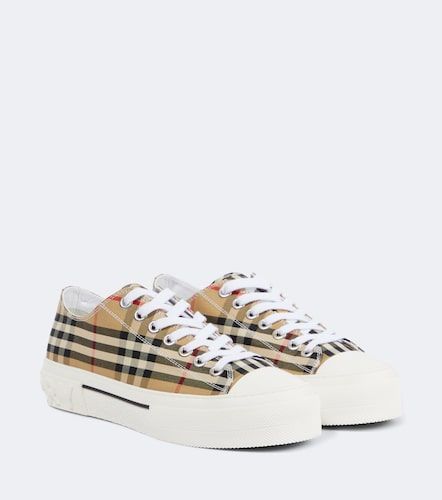 Baskets Check en toile - Burberry - Modalova