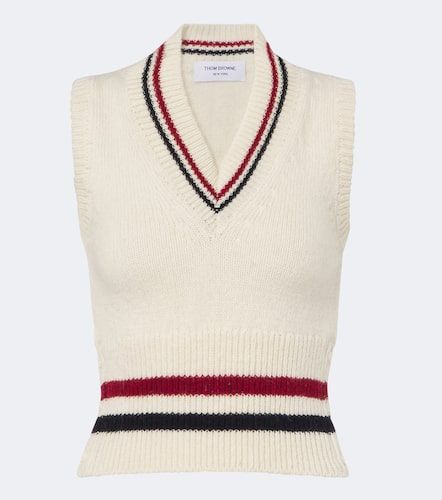 Pull sans manches Hector en laine et mohair - Thom Browne - Modalova