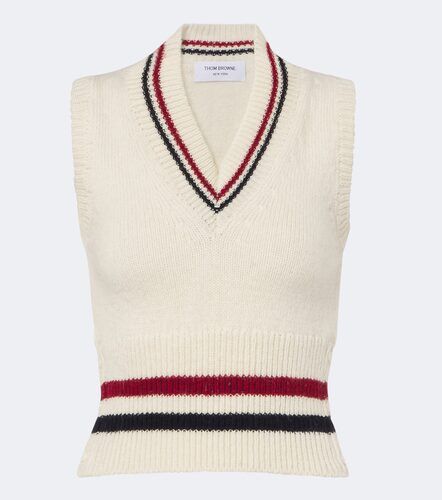 Pull sans manches Hector en laine et mohair - Thom Browne - Modalova