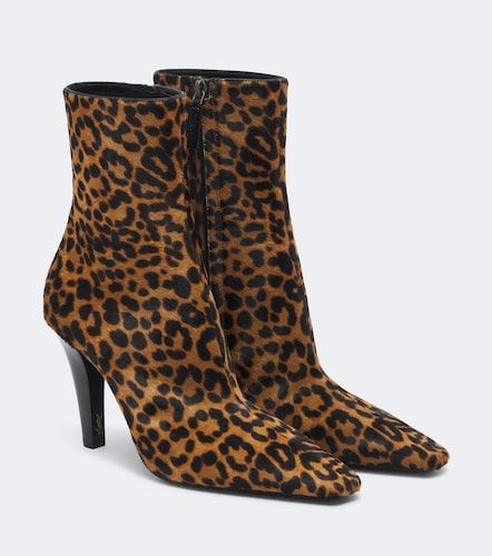 Bottines Jill en cuir façon poulain - Saint Laurent - Modalova