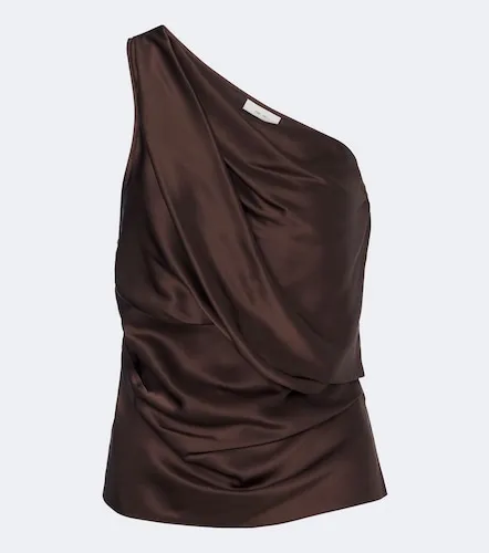 Top asymétrique en satin de soie - The Sei - Modalova