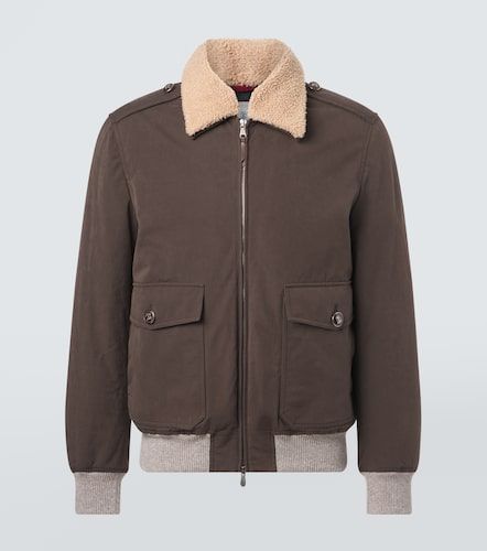 Veste blouson en coton mélangé - Brunello Cucinelli - Modalova