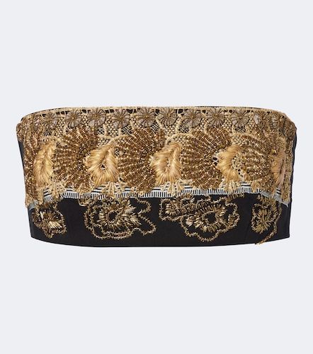 Top bandeau en coton à broderies - Dries Van Noten - Modalova