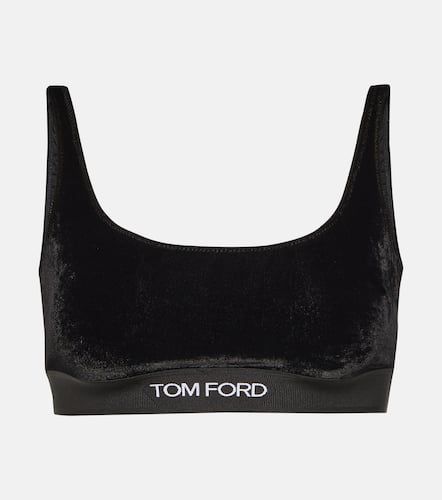 Brassière en velours à logo - Tom Ford - Modalova