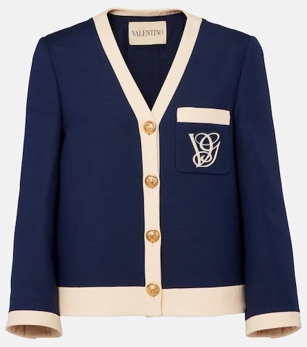 Veste brodée en laine et soie - Valentino Garavani - Modalova