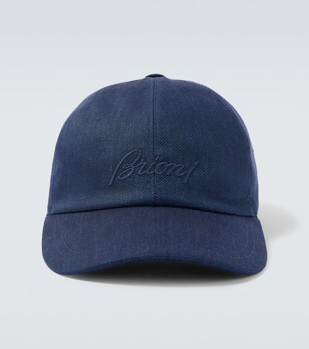 Casquette en lin et laine à logo - Brioni - Modalova