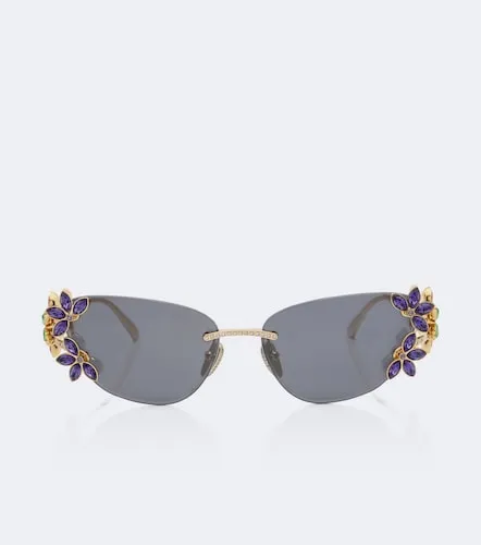 Lunettes de soleil œil-de-chat DG Crystals - Dolce&Gabbana - Modalova