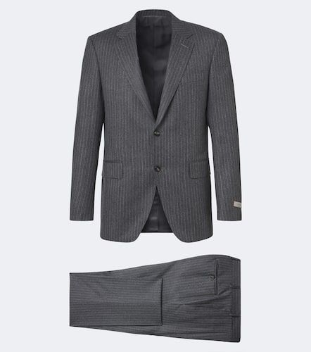 Costume en laine à rayures craie - Canali - Modalova