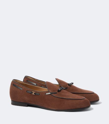 Mocassins VLogo en daim et cuir - Valentino Garavani - Modalova