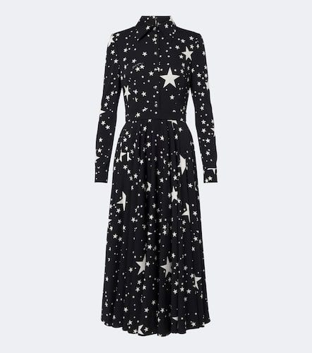Robe chemise en soie mélangée à imprimé - Dolce&Gabbana - Modalova