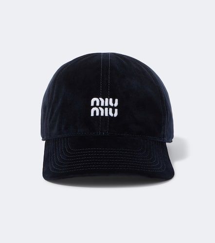 Casquette en velours à logo - Miu Miu - Modalova