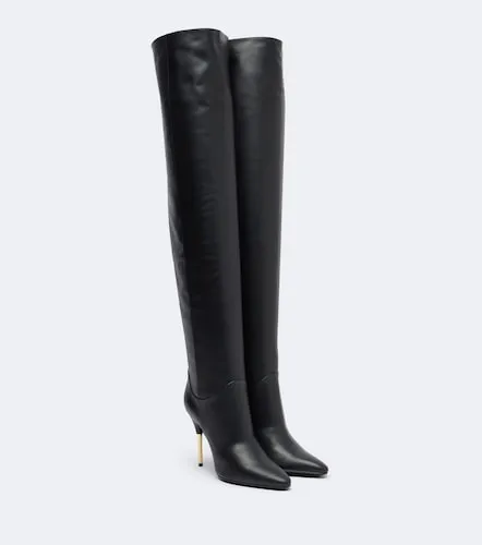Cuissardes VLogo en cuir - Valentino Garavani - Modalova