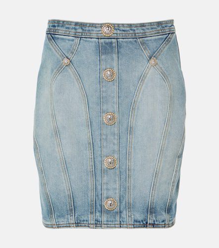 Balmain Mini-jupe en jean - Balmain - Modalova