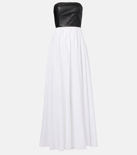 Robe longue Neferu en lin et cuir - Gabriela Hearst - Modalova