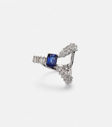 Bague Reign Supreme en or blanc 18 ct, saphir et diamants - Yeprem - Modalova