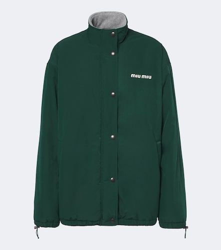 Miu Miu Veste technique à logo - Miu Miu - Modalova