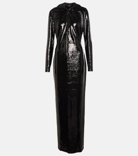 Robe longue à capuche et à sequins - Tom Ford - Modalova