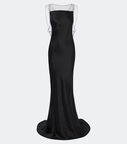 Robe longue en satin - Maison Margiela - Modalova