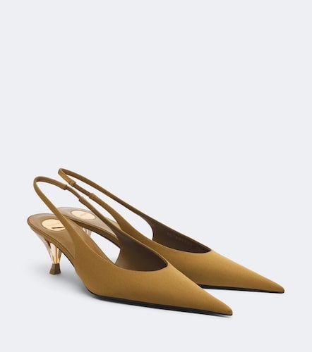 Escarpins slingback Fanny en satin - Saint Laurent - Modalova