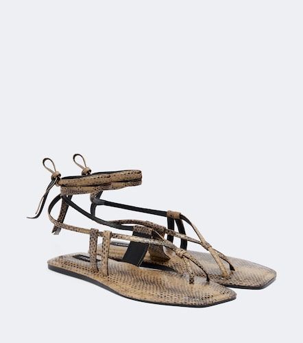 Sandales Raslo en cuir façon serpent - A.Emery - Modalova