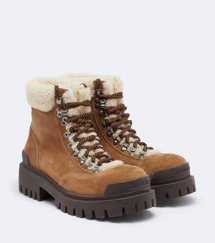 Bottines Combat Strike en daim - Balenciaga - Modalova