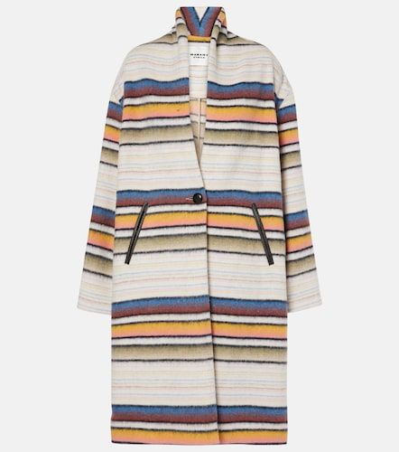 Manteau en laine mélangée à rayures - Marant Etoile - Modalova
