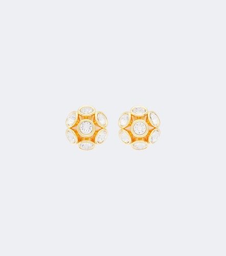 Boucles d'oreilles clip à cristaux - Oscar de la Renta - Modalova
