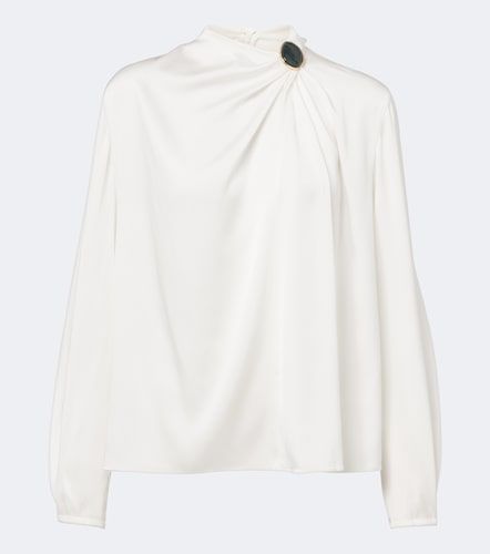 Blouse en satin de soie mélangée - Vince - Modalova