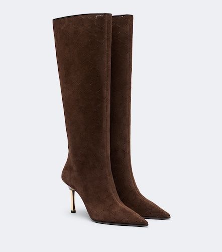 Gucci Bottes Bombshell GG en daim - Gucci - Modalova