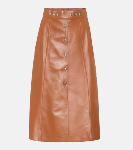 Prada Jupe midi en cuir - Prada - Modalova